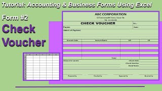 CHECK VOUCHER  ACCOUNTING FORM 2  TUTORIAL [upl. by Notnil360]