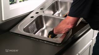 Howto Install a Stainless Steel DropIn Sink  Moen Installation Video [upl. by Sontag543]