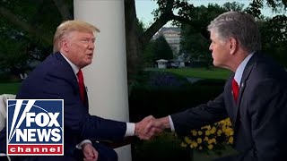 Trump talks impeachment fallout on Hannity  FULL INTERVIEW [upl. by Kcirdla958]