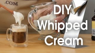 DIY whipped cream in 60 seconds [upl. by Anitsua174]