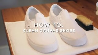 How To Clean Canvas Shoes [upl. by Ailsa531]