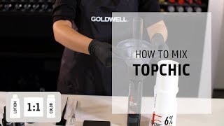 How to mix Topchic Hair Color  How to Mix  Goldwell Education Plus [upl. by Adnarrim669]