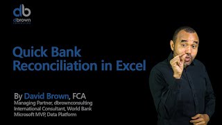 Quick Bank Reconciliation in Excel [upl. by Ansev]