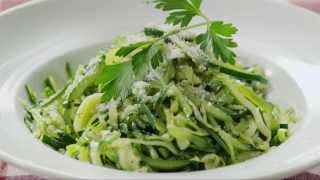 How to Make Zucchini Noodles Vegetarian Recipes  Allrecipescom [upl. by Itsym]