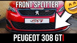 Installing Front Splitter Peugeot 308 GTi [upl. by Cassell]