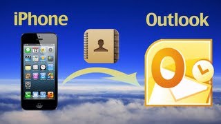 How to export contacts from iPhone to outlook How to transfersync iPhone contacts to outlook 2010 [upl. by Terr]