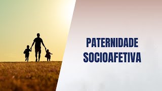 Paternidade socioafetiva [upl. by Yrrol]