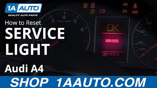 How to Reset Service Light 0409 Audi A4 [upl. by Zinn716]