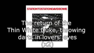 Station to Station  David Bowie  Lyrics [upl. by Torruella]