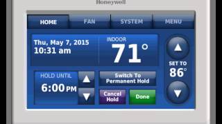 Honeywell Prestige Thermostat  Basic How to use [upl. by Petit]