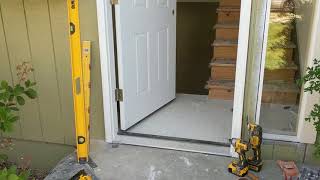 Jeld Wen Front Door Installation  Really crappy products and craftsmanship PART 1 [upl. by Reaht659]