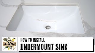 UNDERMOUNT SINK INSTALLATION  FAST amp EASY WAY TO INSTALL UNDERMOUNT SINK [upl. by Sherwynd613]