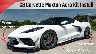 Maxton Design C8 Corvette Aero Kit Install  Paragon Performance [upl. by Berner]