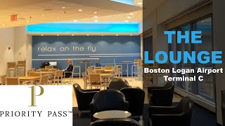 Review THE LOUNGE Boston Logan International Airport Terminal C [upl. by Nnylakcaj500]