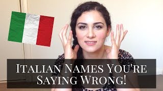 LEARN ITALIAN How to Pronounce Italian Names Part 1 [upl. by Oremo]