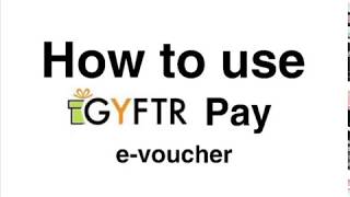 How to Use GyFTR Pay E Voucher  GyFTR [upl. by Enalb]