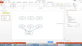 How to draw ER Diagrams using Microsoft PowerPoint  Part 1 [upl. by Elli]