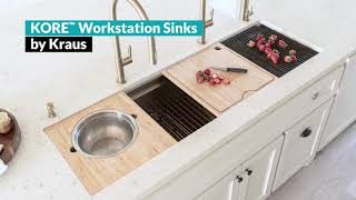 Kraus KORE™ Workstation Sinks [upl. by Bella]