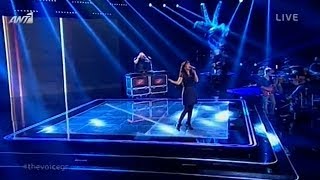 The Voice of Greece  Μιχάλης Stavento amp Indila  quotDernière Dansequot  5th Live Show S01E17 [upl. by Kathlin]