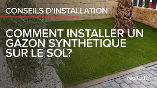 Installer la pelouse synthetique sur la terre [upl. by Oni279]