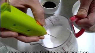 How To Make Latte Art with Mini Milk Frother [upl. by Nahseez]