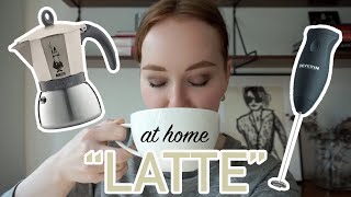 HOW TO MAKE A quotLATTEquot AT HOME moka pot  frother [upl. by Porcia]