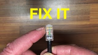 How to replace an RJ45 ethernet connector plug yourself [upl. by Culbert]