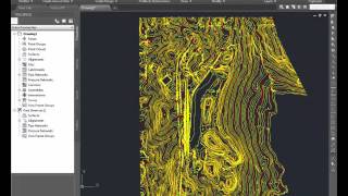 Civil 3D  Creating a surface from existing contours Polylines [upl. by Megen]