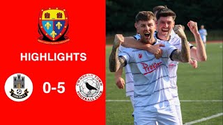 Caerleon 05 Cwmbrân Town  Gwent FA Senior cup  Quarter final highlights [upl. by Kuster]