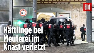 Gefängnismeuterei Polizei stürmt Knast in Thüringen  JVA Untermaßfeld [upl. by Palumbo907]